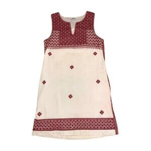 Madewell Stitch Mosaic Shift Embroidered Dress Size 2